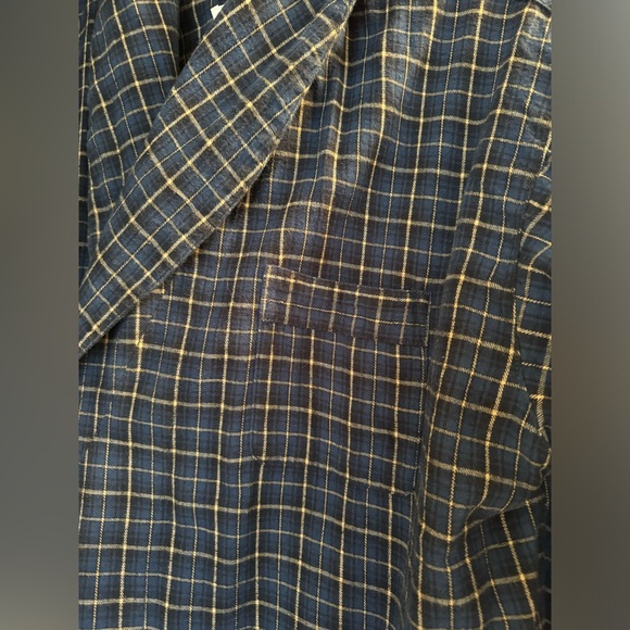 Mens Vintage Tōgo Plaid Cotton Robe - Picture 8 of 11